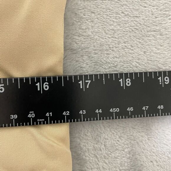 Talbots Mini Tank Dress Petite 10 Tan Silk Cotton Lined Vintage Career‎ Back Zip - Picture 10 of 11